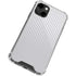 White Carbon Fiber Specialty Texture Material iPhone 14 Clear Case